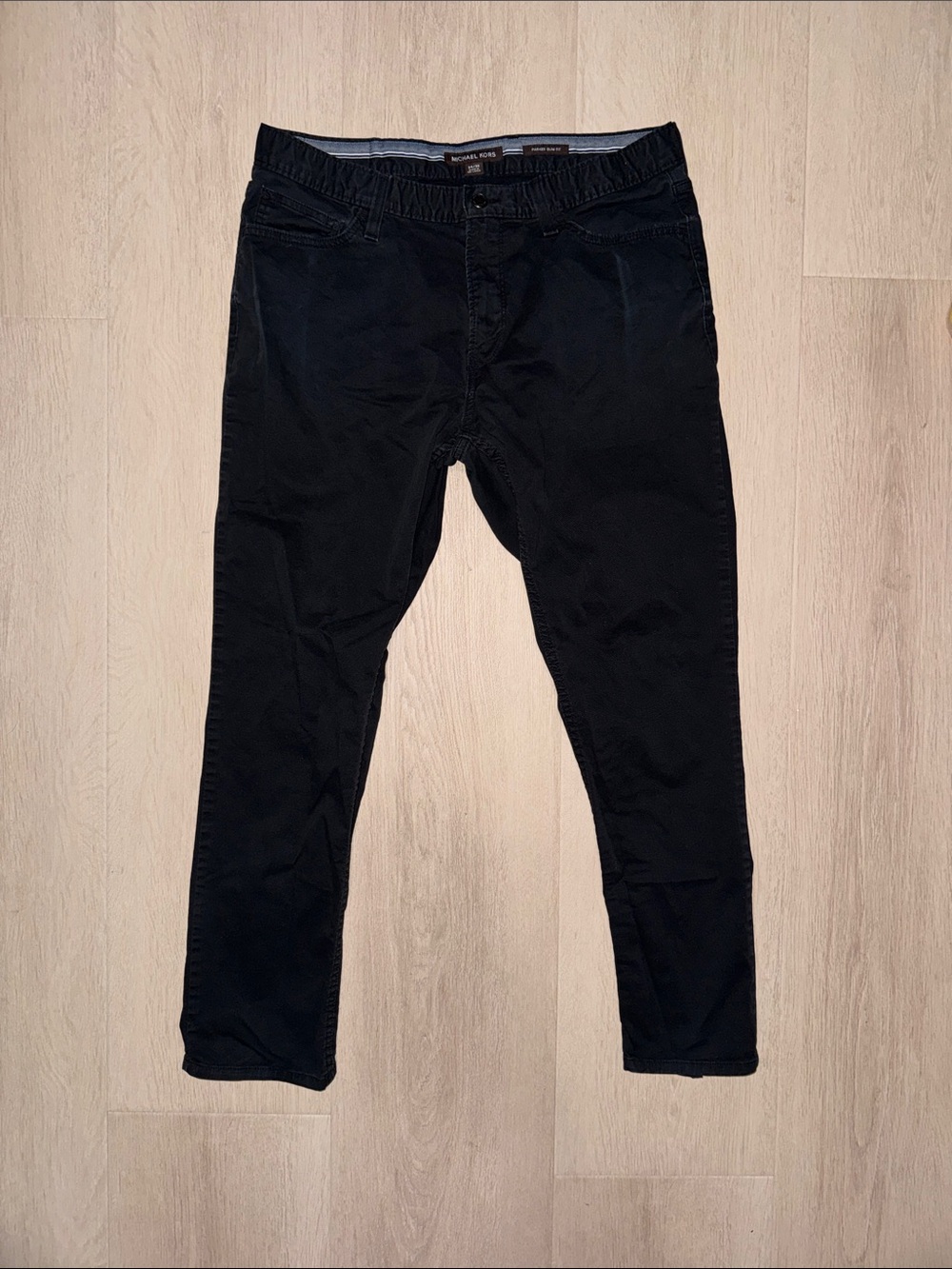 Michael Kors Black Parker Slim Fit Chinos Men’s 34x30